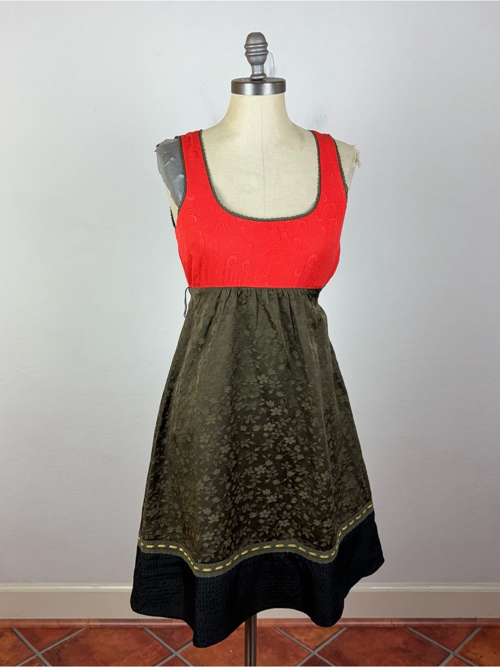 Anthropologie Moulinette Soeurs Sheath Floral Leaf Dress